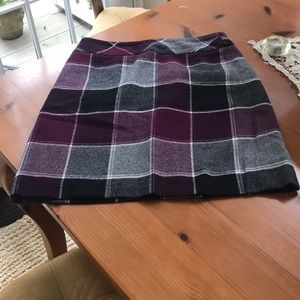 Talbots Wool Plaid Skirt